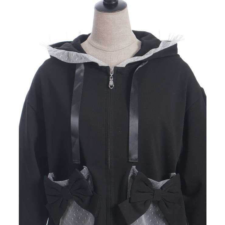 ドットチュール使いパーカー | axes femme | 詳細画像27 