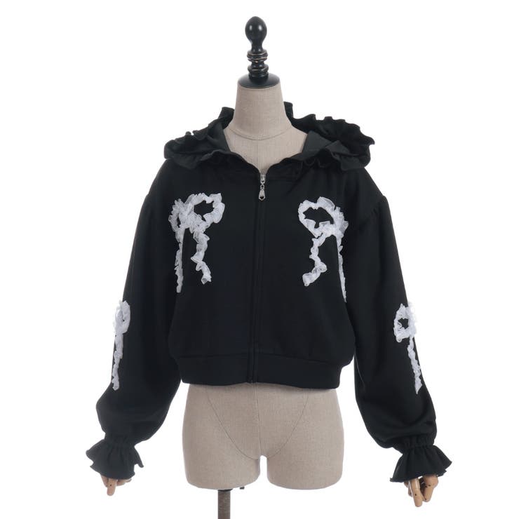 リボンフリルパーカー | axes femme | 詳細画像12 