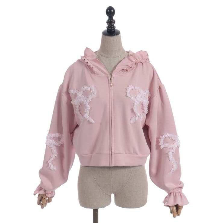 リボンフリルパーカー | axes femme | 詳細画像24 