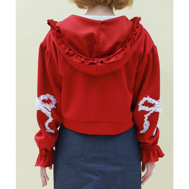 リボンフリルパーカー | axes femme | 詳細画像3 