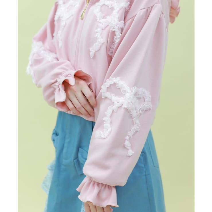 リボンフリルパーカー | axes femme | 詳細画像8 