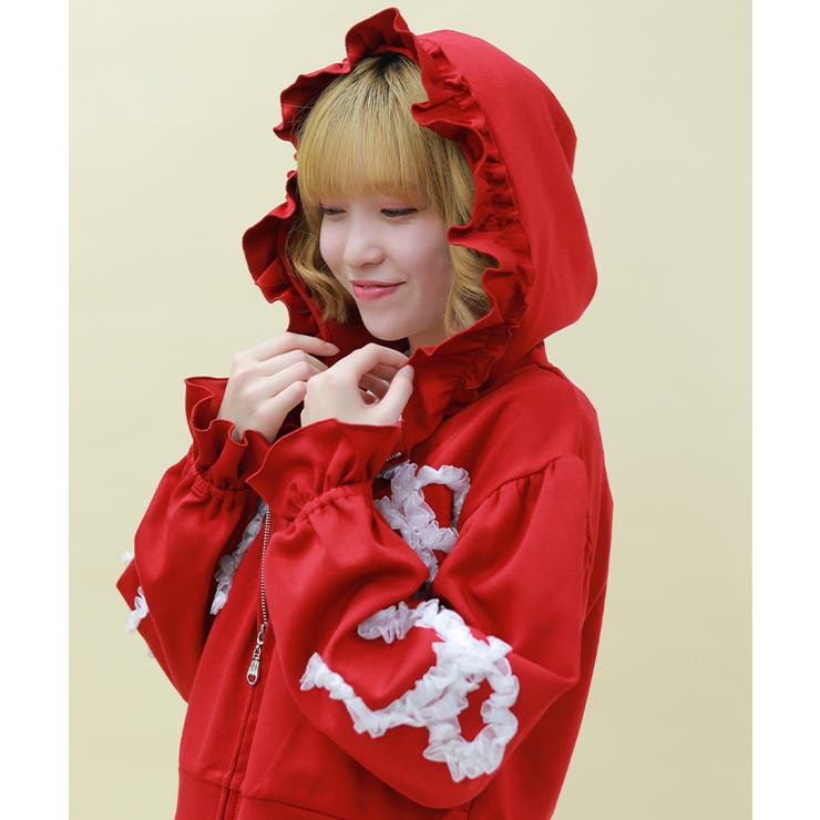 リボンフリルパーカー | axes femme | 詳細画像9 