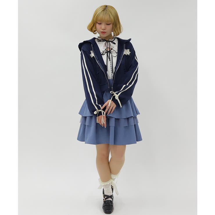 ライン使レースフリルパーカー | axes femme | 詳細画像13 