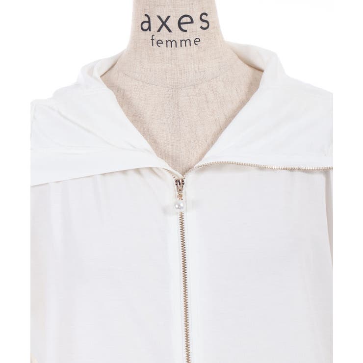 機能付きレース使いパーカー | axes femme | 詳細画像19 