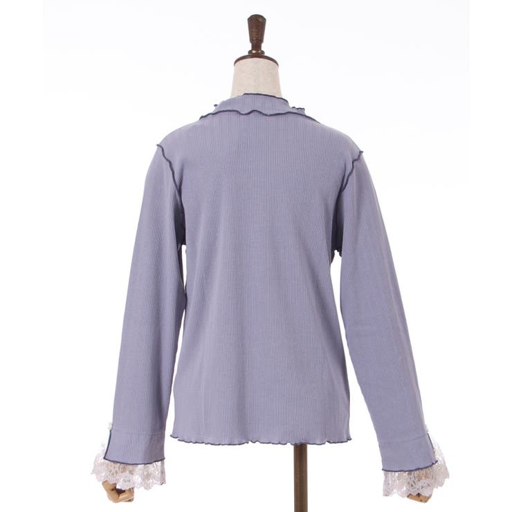 バイカラーメロー袖レースPO[品番：IGAW0003275]｜axes femme