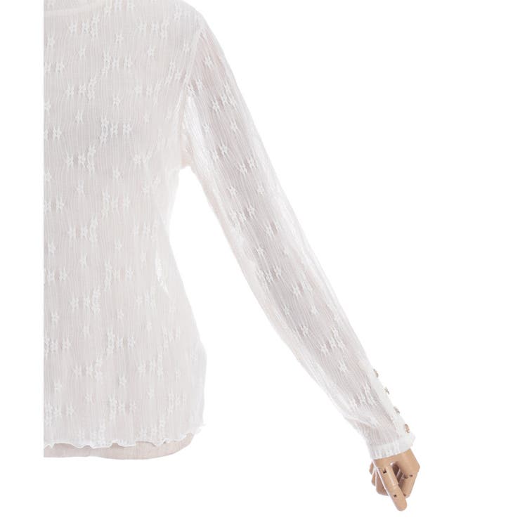 連ボタン花レースインナー | axes femme | 詳細画像11 