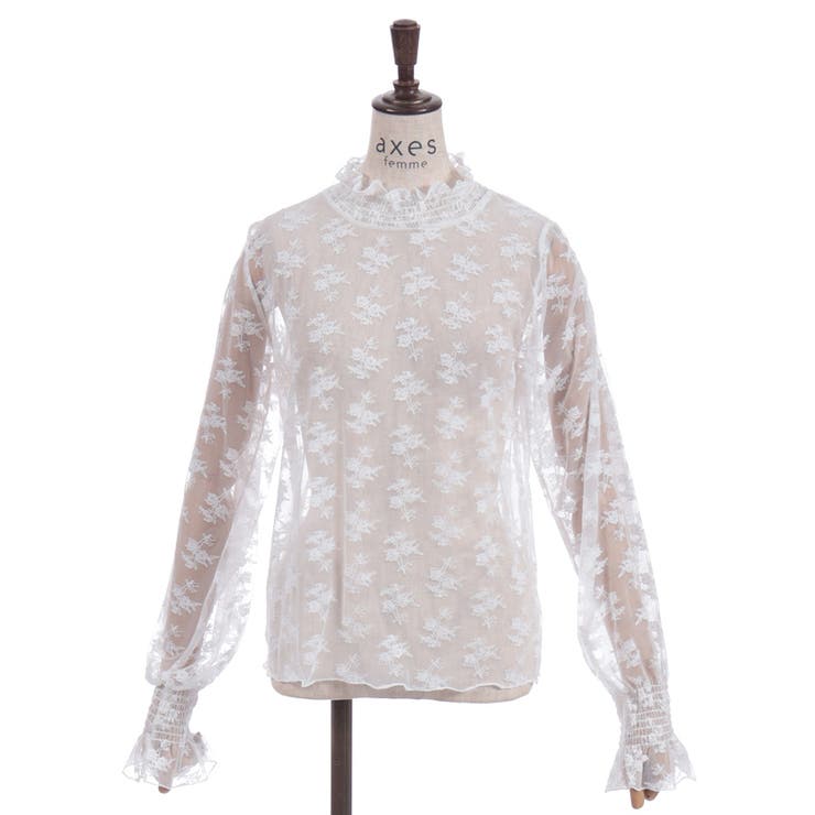 フラワーレースシアーインナー | axes femme | 詳細画像20 