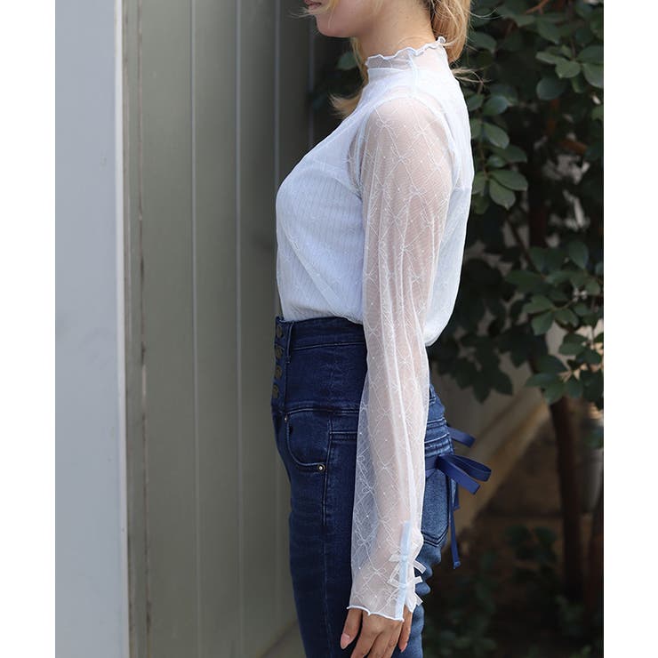 Ｗリボンシアーインナー | axes femme | 詳細画像2 