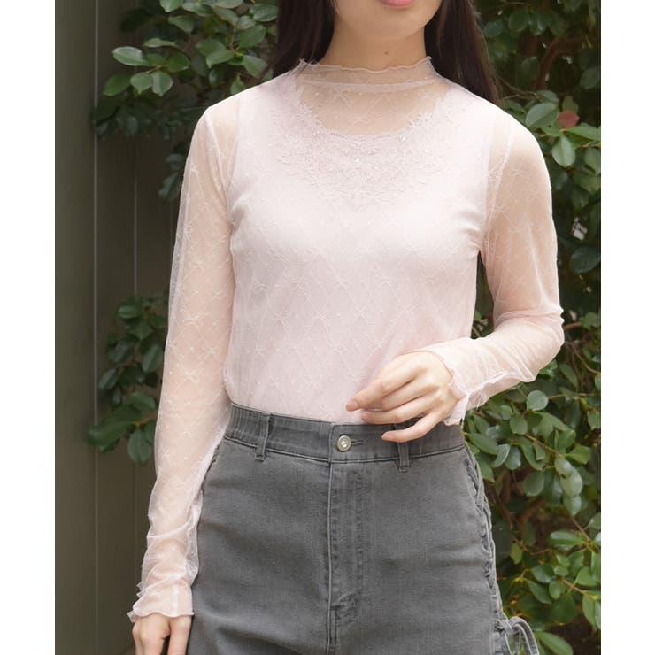 ピンク | Ｗリボンシアーインナー | axes femme
