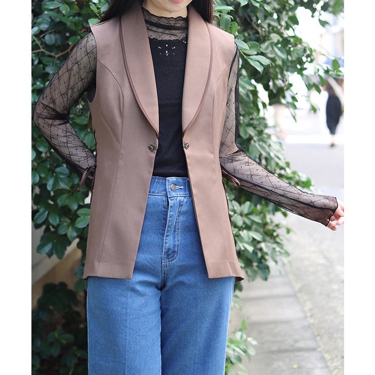 黒 | マットリボンチュールインナー | axes femme