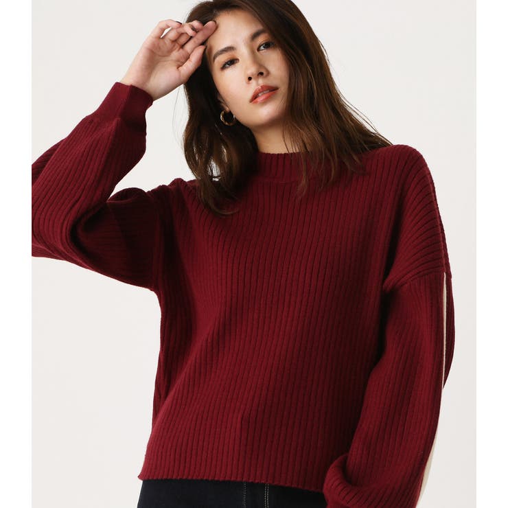 SLEEVE LINE KNIT TOPS/スリーブラインニットトップス[品番