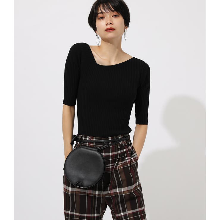 RIB ASYMENECK HALF[品番：AZLW0016196]｜AZUL BY MOUSSY