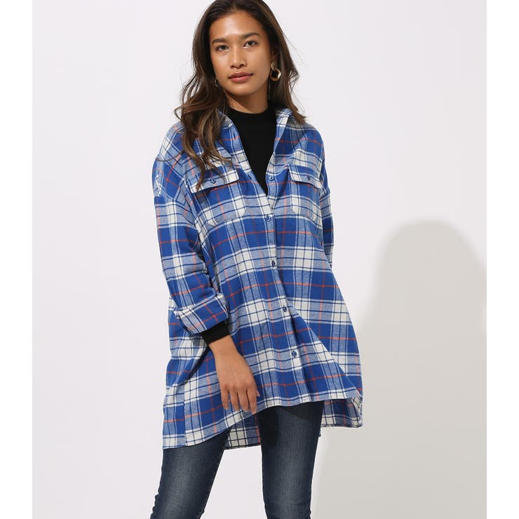 NELL CHECK OVER SHIRT[品番：AZLW0015000]｜AZUL BY MOUSSY（アズール