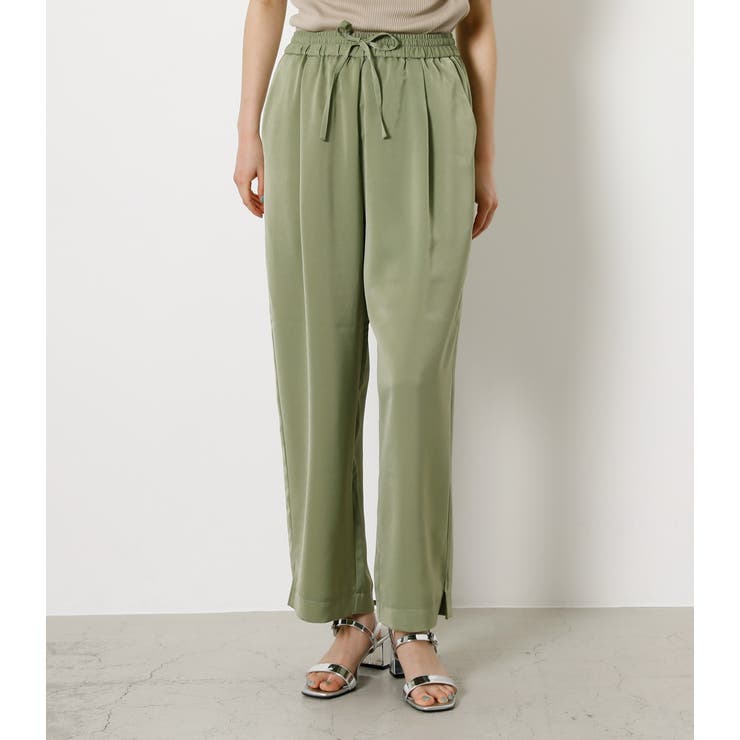 Dull Satin Easy Pants ダルサテンイージーパンツ 品番 Azlw Azul By Moussy アズールバイマウジー のレディースファッション通販 Shoplist ショップリスト