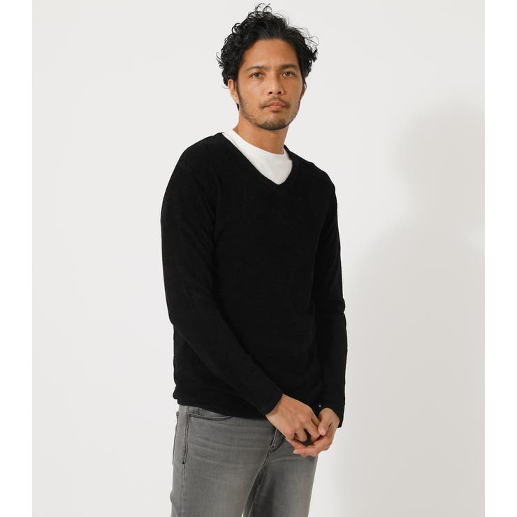 Mini Mole V N Knit ミニモールvネックニット 品番 Azlw Azul By Moussy アズールバイマウジー の メンズファッション通販 Shoplist ショップリスト