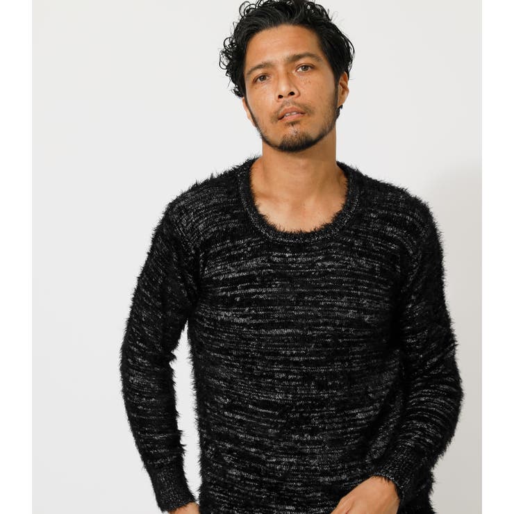 SHAGGY C/N KNIT/シャギークルーネックニット[品番：AZLW0016749