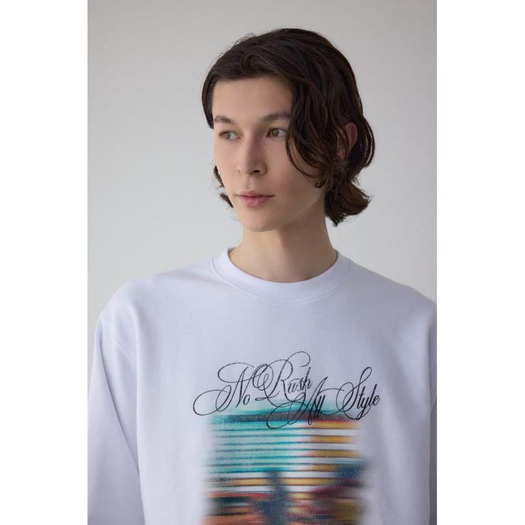 フェイドプリントスウェットトップス | AZUL BY MOUSSY | 詳細画像2 