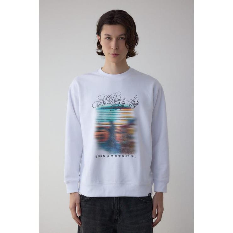 フェイドプリントスウェットトップス | AZUL BY MOUSSY | 詳細画像5 