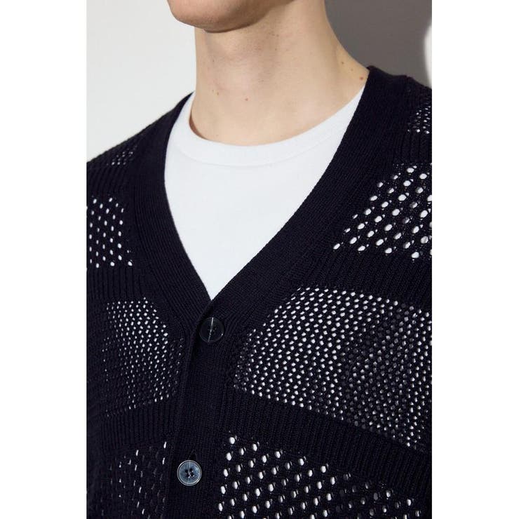 透かし編み柄変化カーディガン | AZUL BY MOUSSY | 詳細画像8 