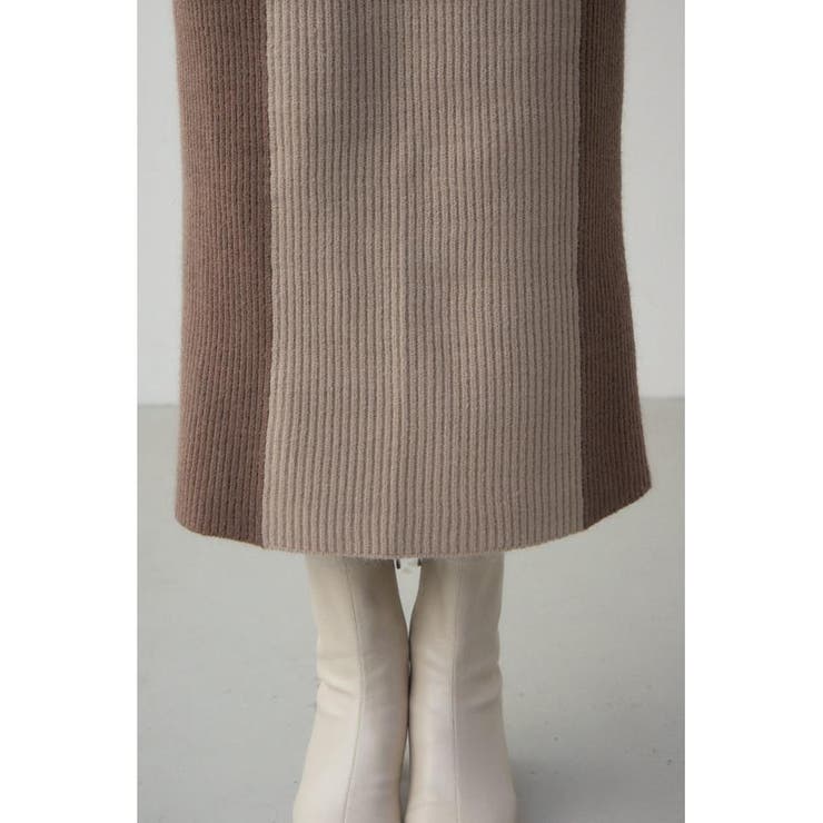 バイカラーIラインニットスカート | AZUL BY MOUSSY | 詳細画像31 