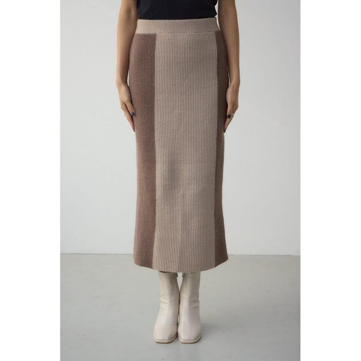 バイカラーIラインニットスカート | AZUL BY MOUSSY | 詳細画像25 