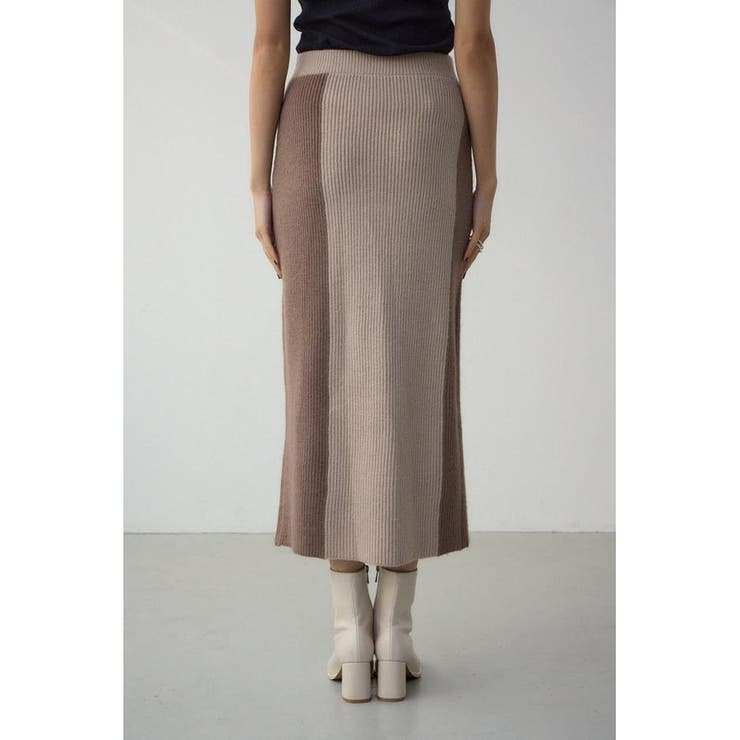 バイカラーIラインニットスカート | AZUL BY MOUSSY | 詳細画像26 