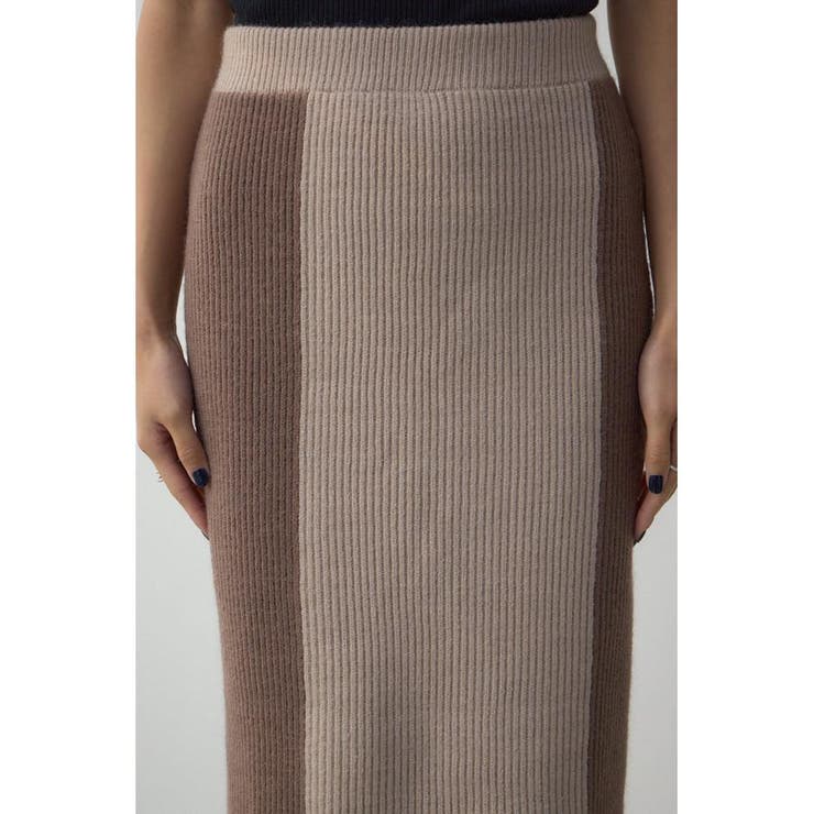 バイカラーIラインニットスカート | AZUL BY MOUSSY | 詳細画像27 