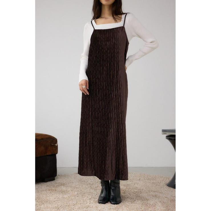 プリーツベロアキャミワンピース | AZUL BY MOUSSY | 詳細画像23 
