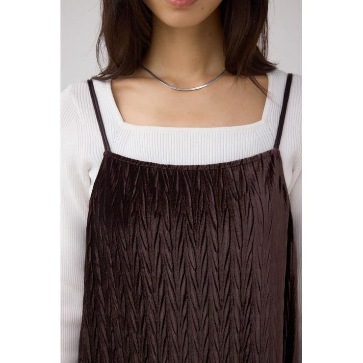 プリーツベロアキャミワンピース | AZUL BY MOUSSY | 詳細画像30 