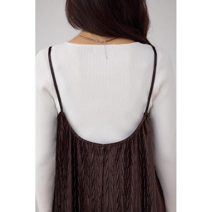 プリーツベロアキャミワンピース | AZUL BY MOUSSY | 詳細画像31 