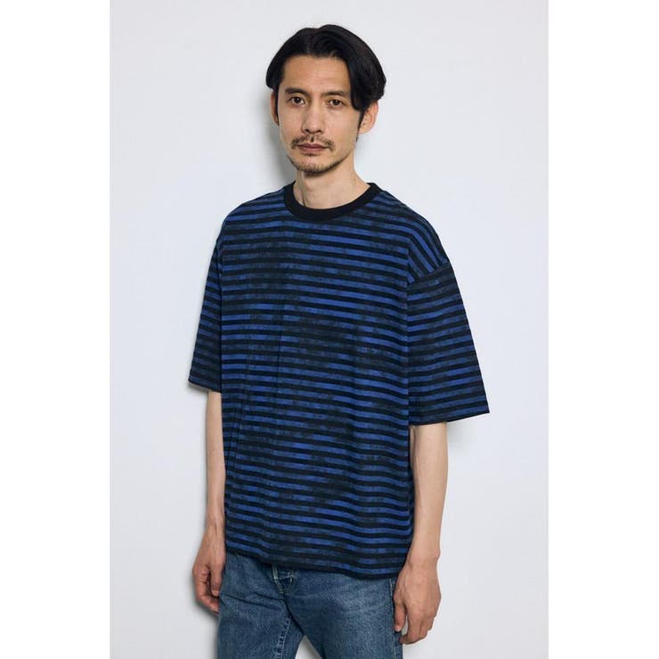 かすれボーダーTシャツ | AZUL BY MOUSSY | 詳細画像22 