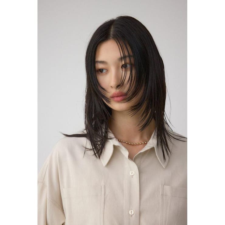 ラウンドヘムルーズシャツ | AZUL BY MOUSSY | 詳細画像24 