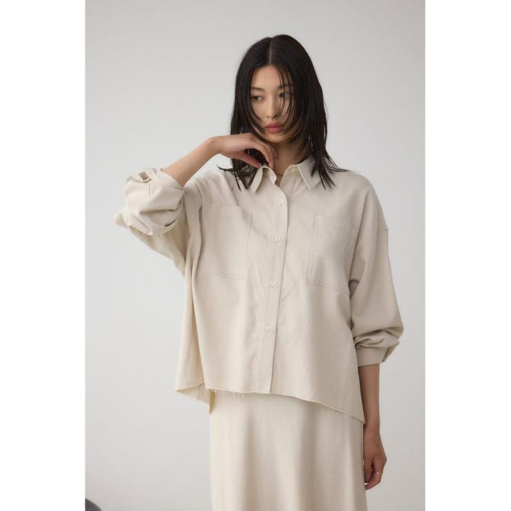 ラウンドヘムルーズシャツ | AZUL BY MOUSSY | 詳細画像25 