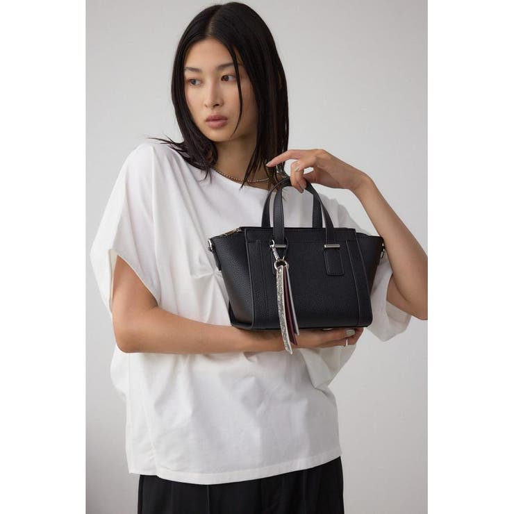 チャームセットトラペイズドバッグ | AZUL BY MOUSSY | 詳細画像1 