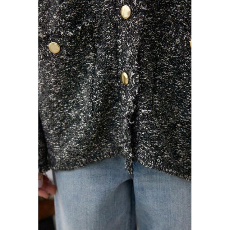 ツイードライクニットカーディガン | AZUL BY MOUSSY | 詳細画像12 