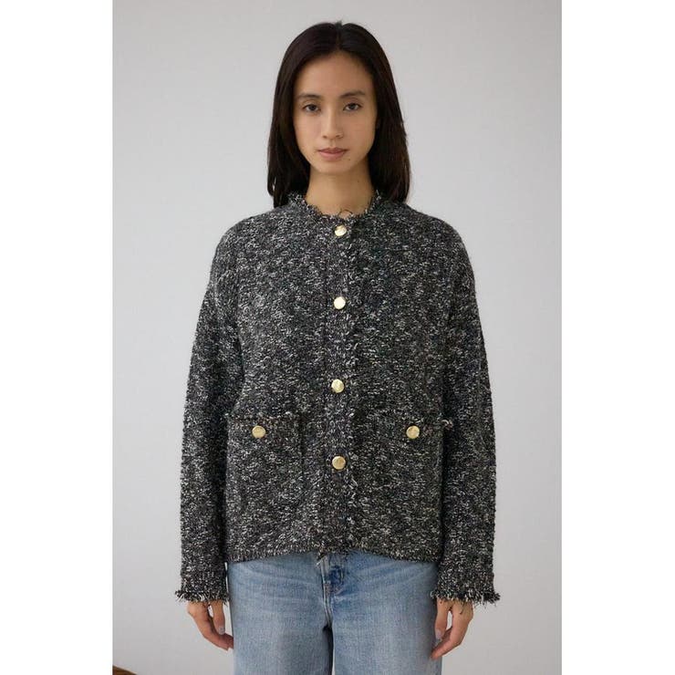 ツイードライクニットカーディガン | AZUL BY MOUSSY | 詳細画像14 