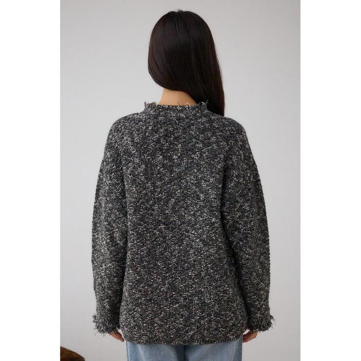 ツイードライクニットカーディガン | AZUL BY MOUSSY | 詳細画像8 