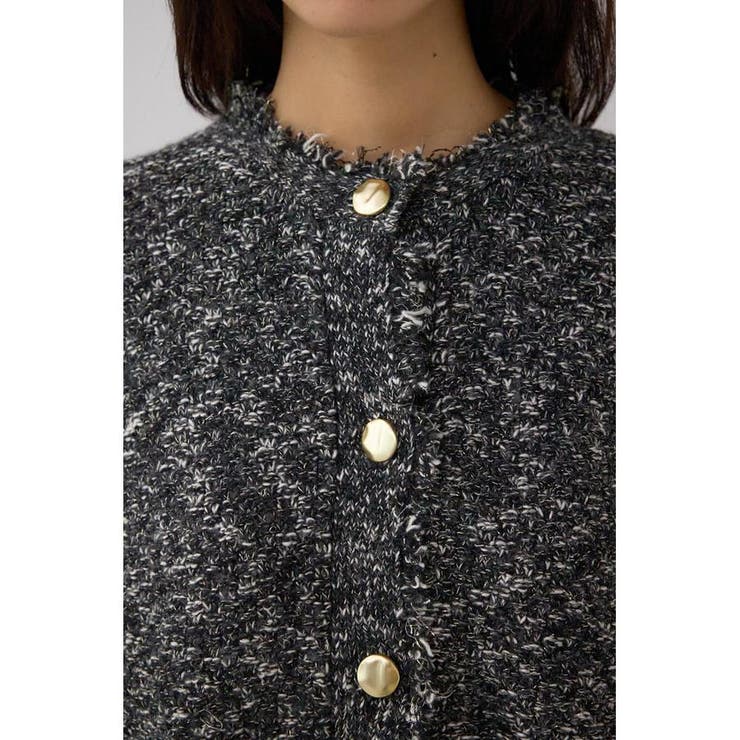 ツイードライクニットカーディガン | AZUL BY MOUSSY | 詳細画像9 