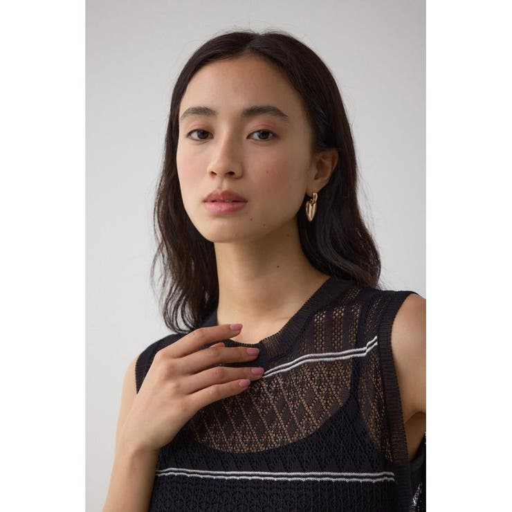 シアークロシェニットタンクトップ | AZUL BY MOUSSY | 詳細画像11 
