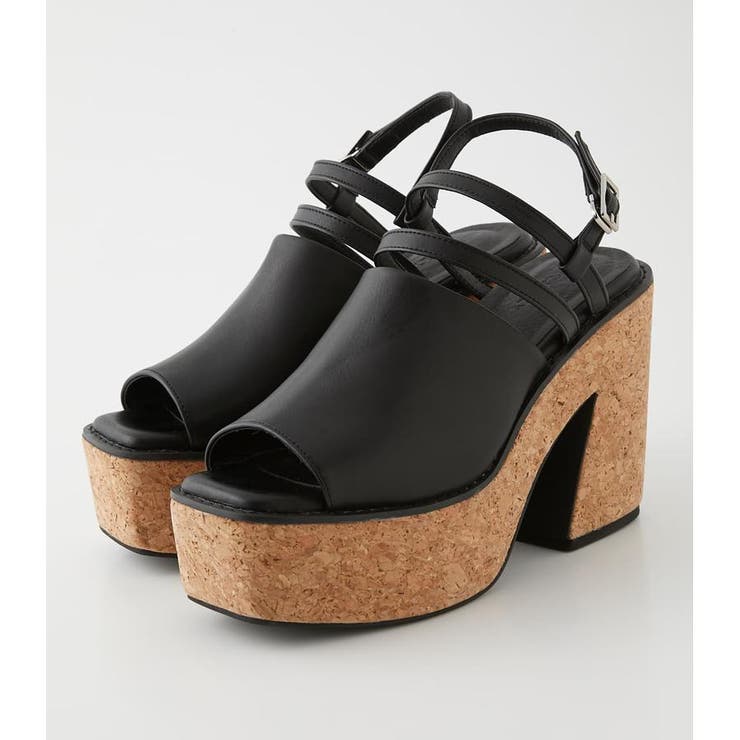 【超美品】AZUL by moussy/T-strap Mule M CROSS STRAP DEGIGN SANDALS[品番：AZLW0018789]｜AZUL BY