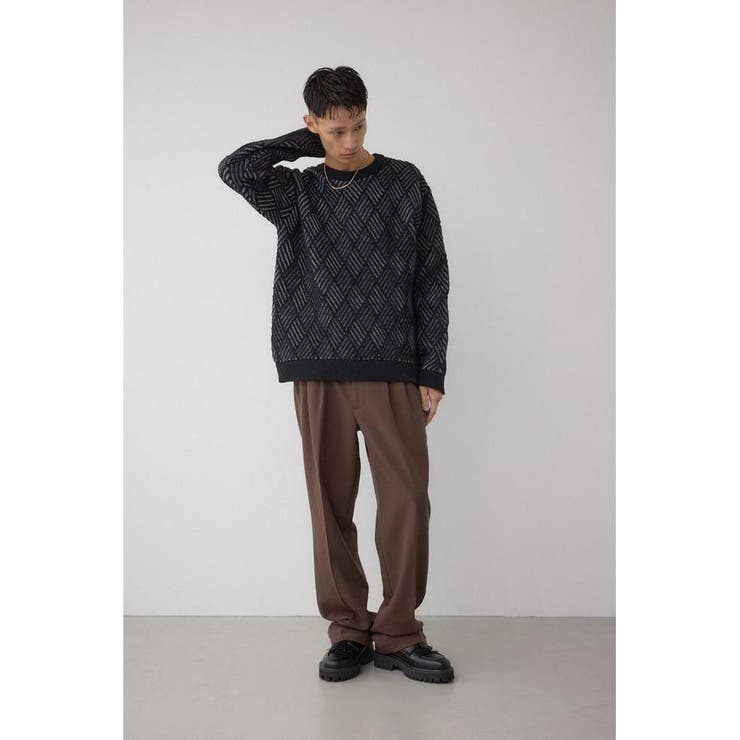 ダイヤ柄ニットトップス | AZUL BY MOUSSY | 詳細画像4 