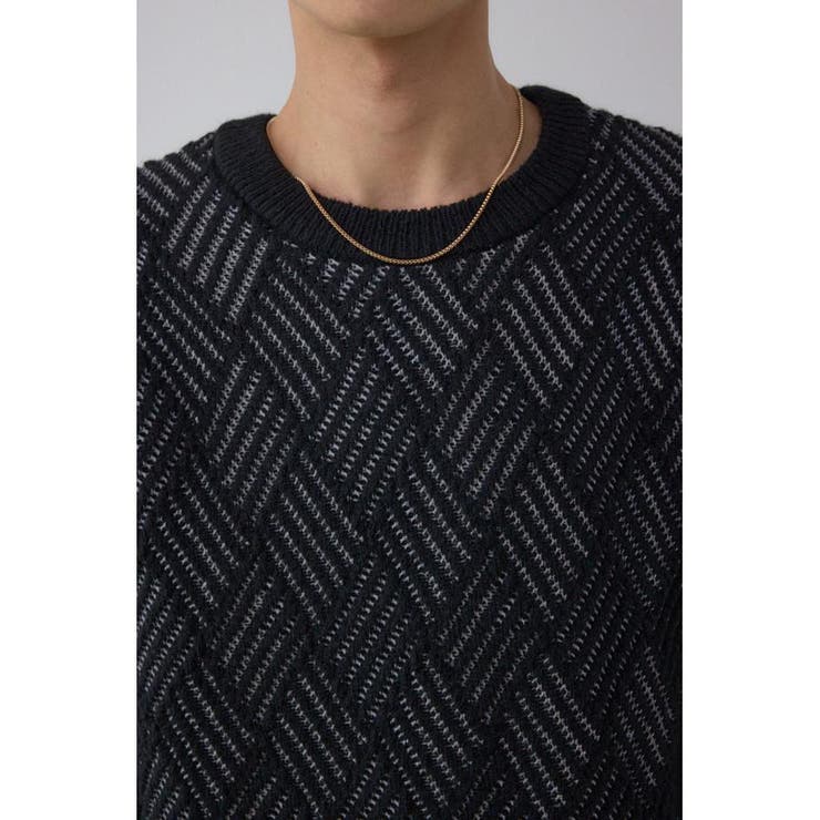 ダイヤ柄ニットトップス | AZUL BY MOUSSY | 詳細画像8 