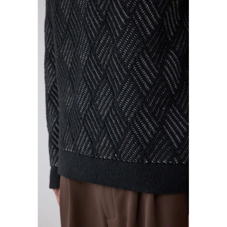 ダイヤ柄ニットトップス | AZUL BY MOUSSY | 詳細画像11 