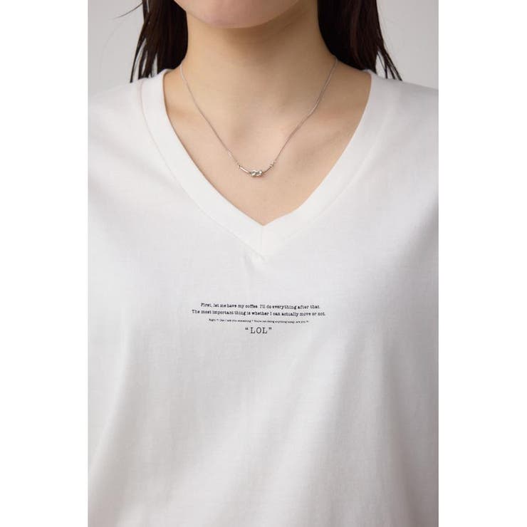 チェストメッセージロゴTシャツ | AZUL BY MOUSSY | 詳細画像8 