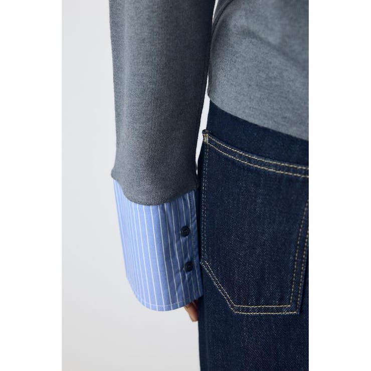 ポロカラーフハクドッキングニット | AZUL BY MOUSSY | 詳細画像29 