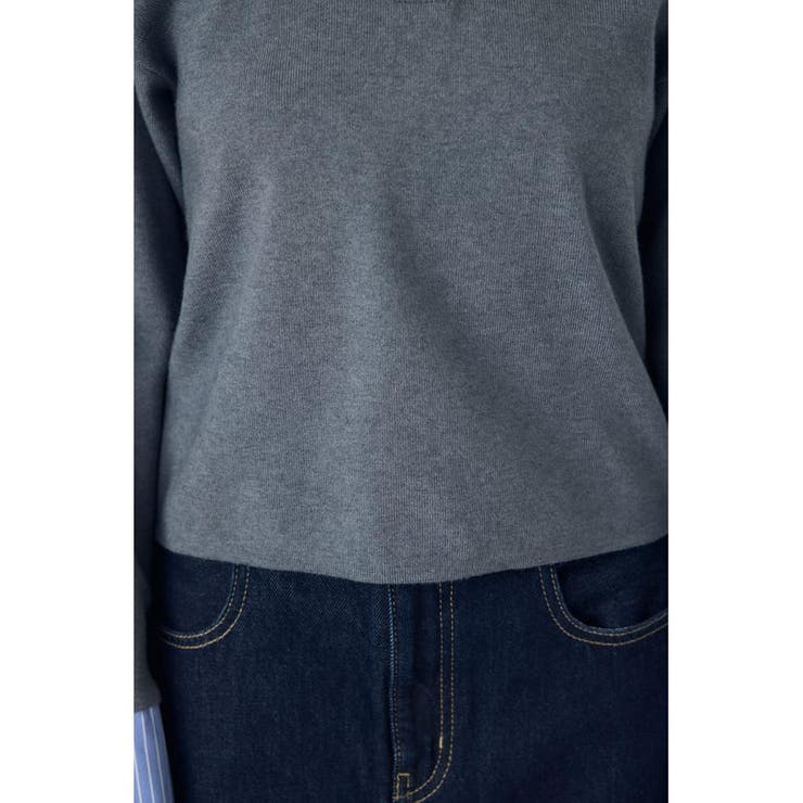 ポロカラーフハクドッキングニット | AZUL BY MOUSSY | 詳細画像27 
