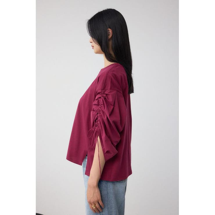 ギャザースリーブカットトップス | AZUL BY MOUSSY | 詳細画像24 