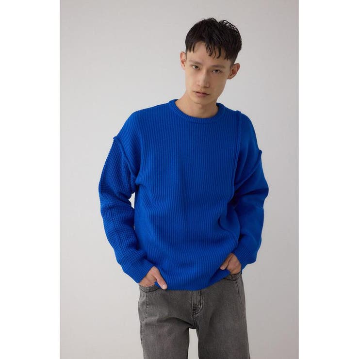 編地ミックスニットトップス | AZUL BY MOUSSY | 詳細画像25 