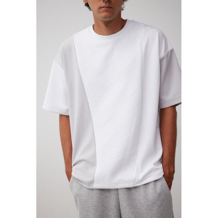 柄GRY5 | フクレジャガードスウィッチングトップス | AZUL BY MOUSSY