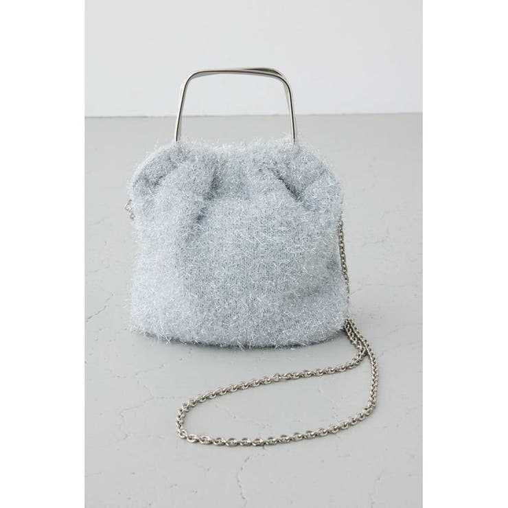 SLV | ラメシャギーメタルハンドルバッグ | AZUL BY MOUSSY